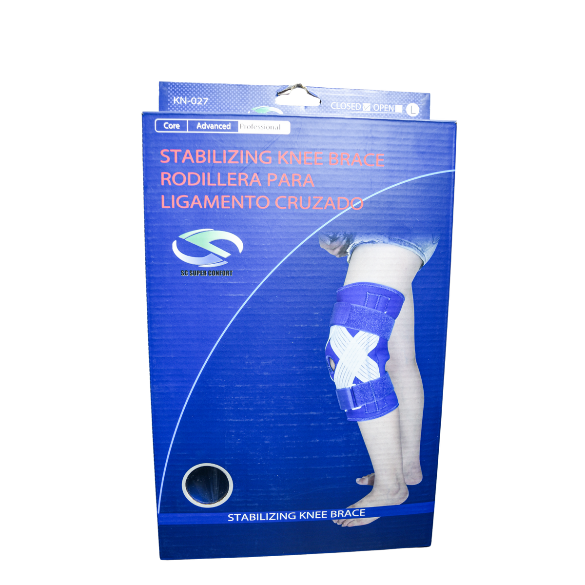 Rodillera para ligamento cruzado abierta Super Confort KN027A