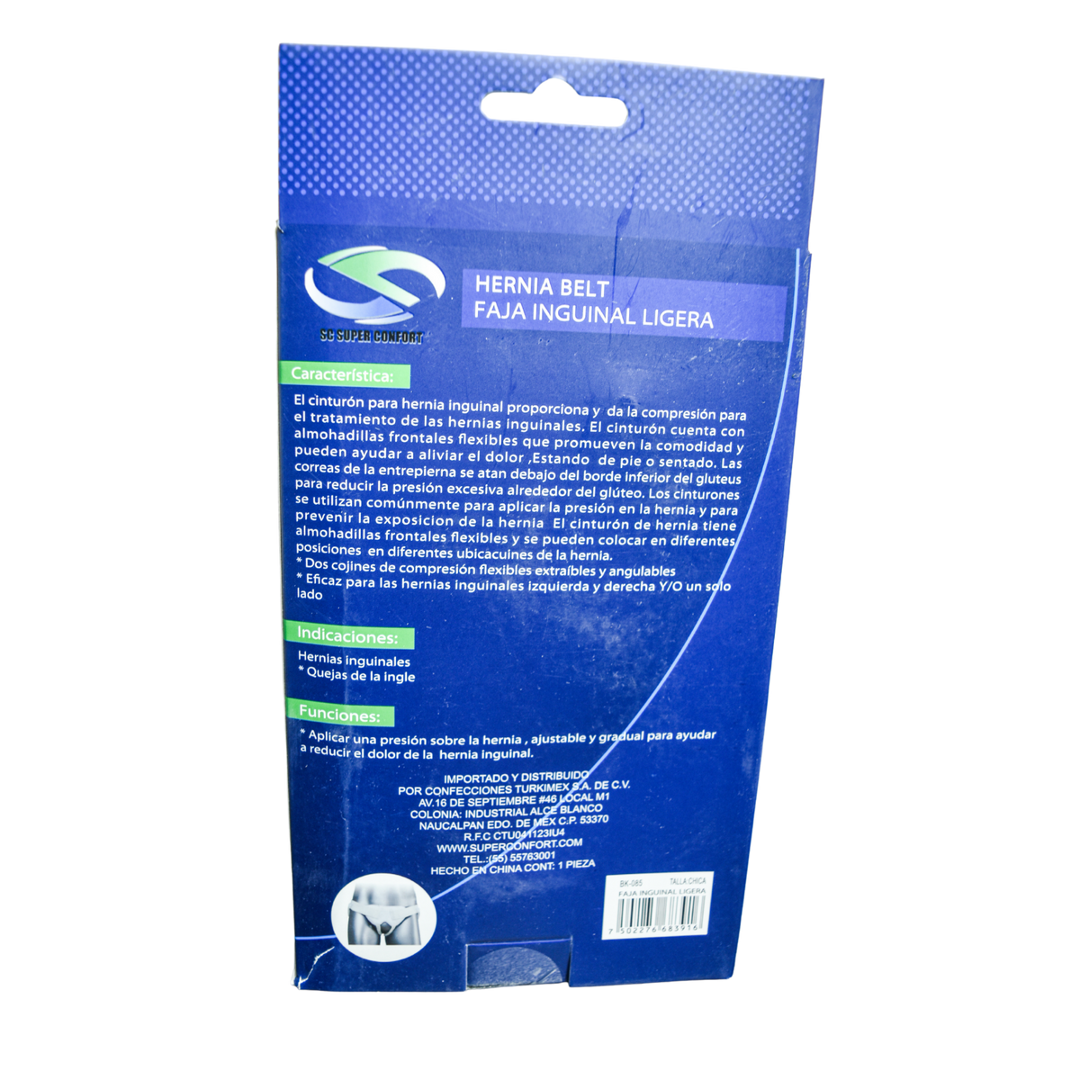 Faja inguinal ligera Super Confort BK-085