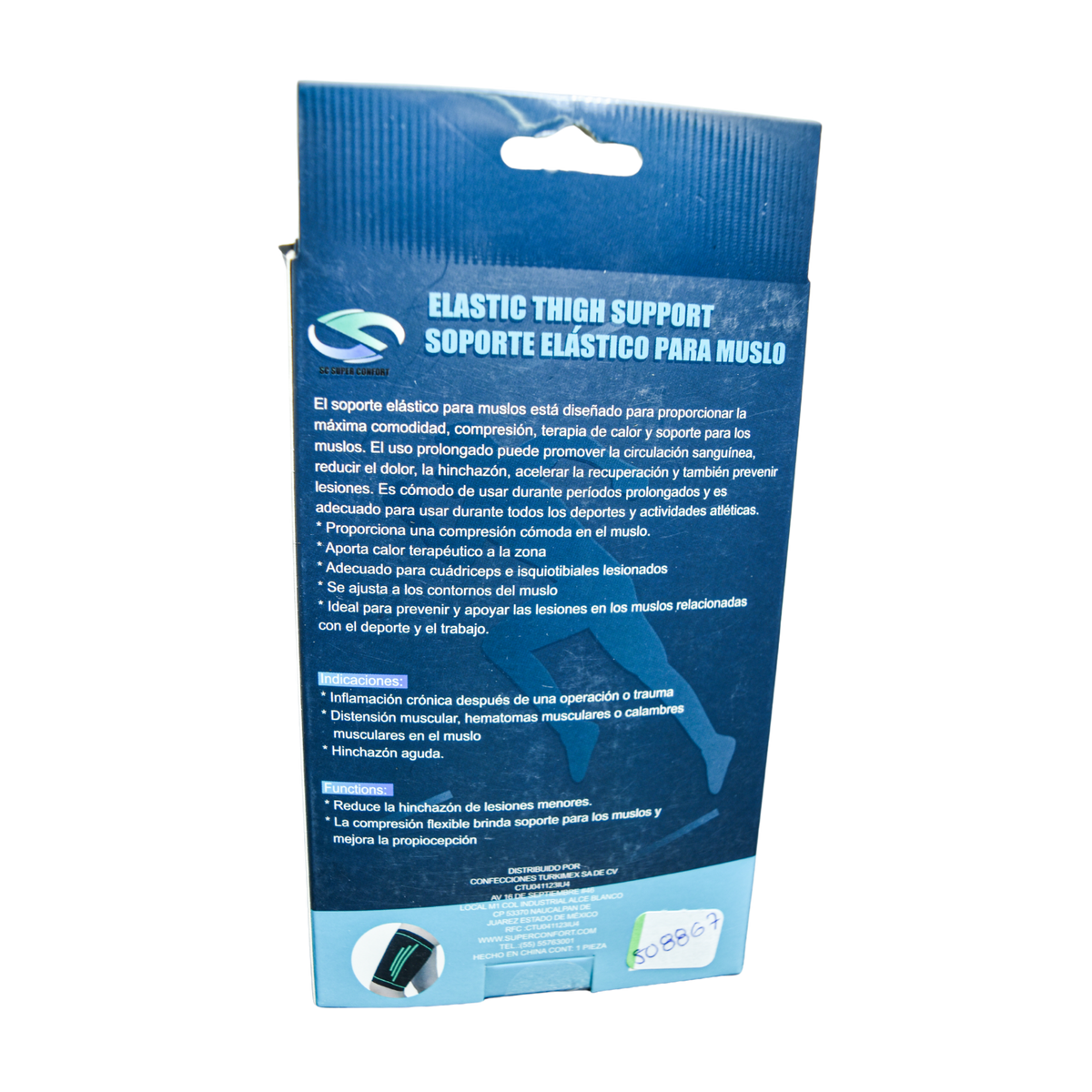 Soporte elástico para muslo Super Confort TH-001