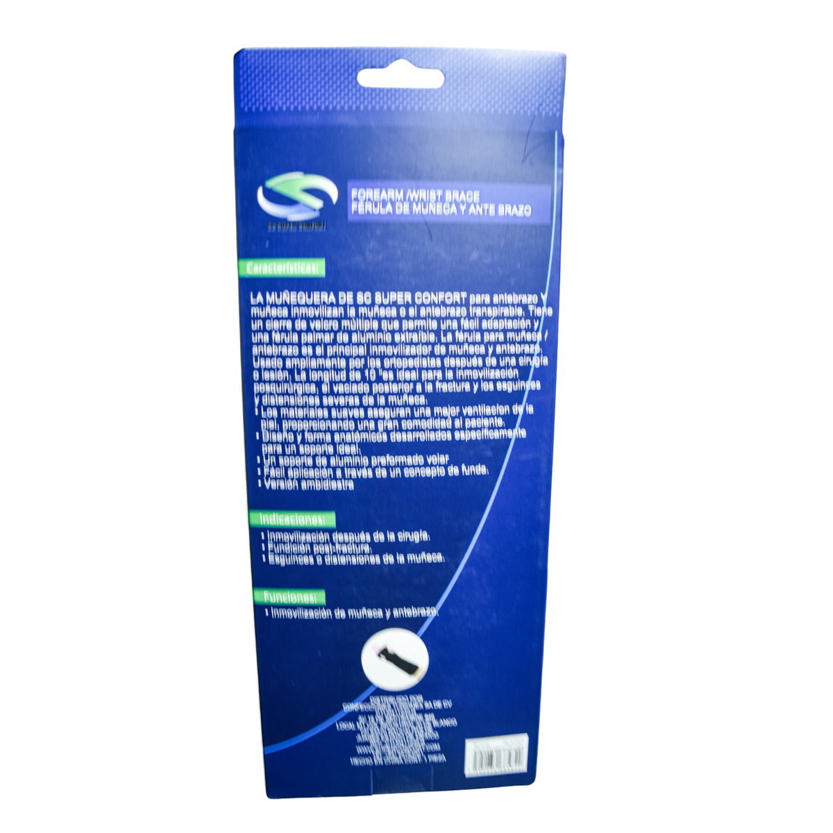 Férula de muñeca y antebrazo Super Confort WT014L