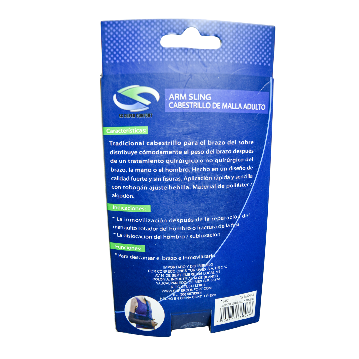 Cabestrillo de malla adulto AS-001 SUPER CONFORT