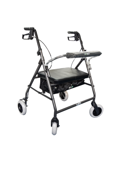 Andadera rollator bariátrica de acero MIRRIMEX ER600101M