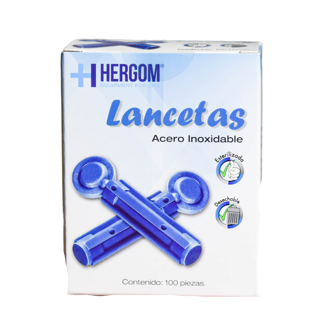 Lancetas 100 piezas HERGOM