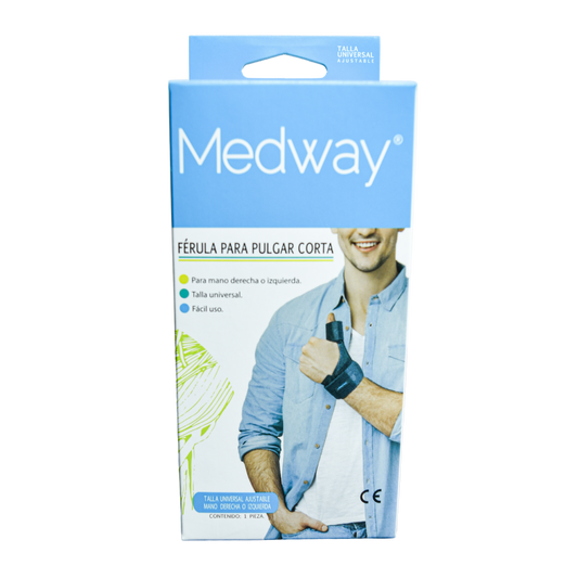 Férula corta para pulgar ambidiestra talla universal MEDWAY