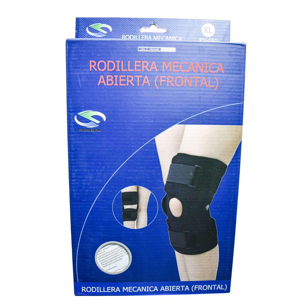 Rodillera mecánica frontal extra grande Super Confort KN-050