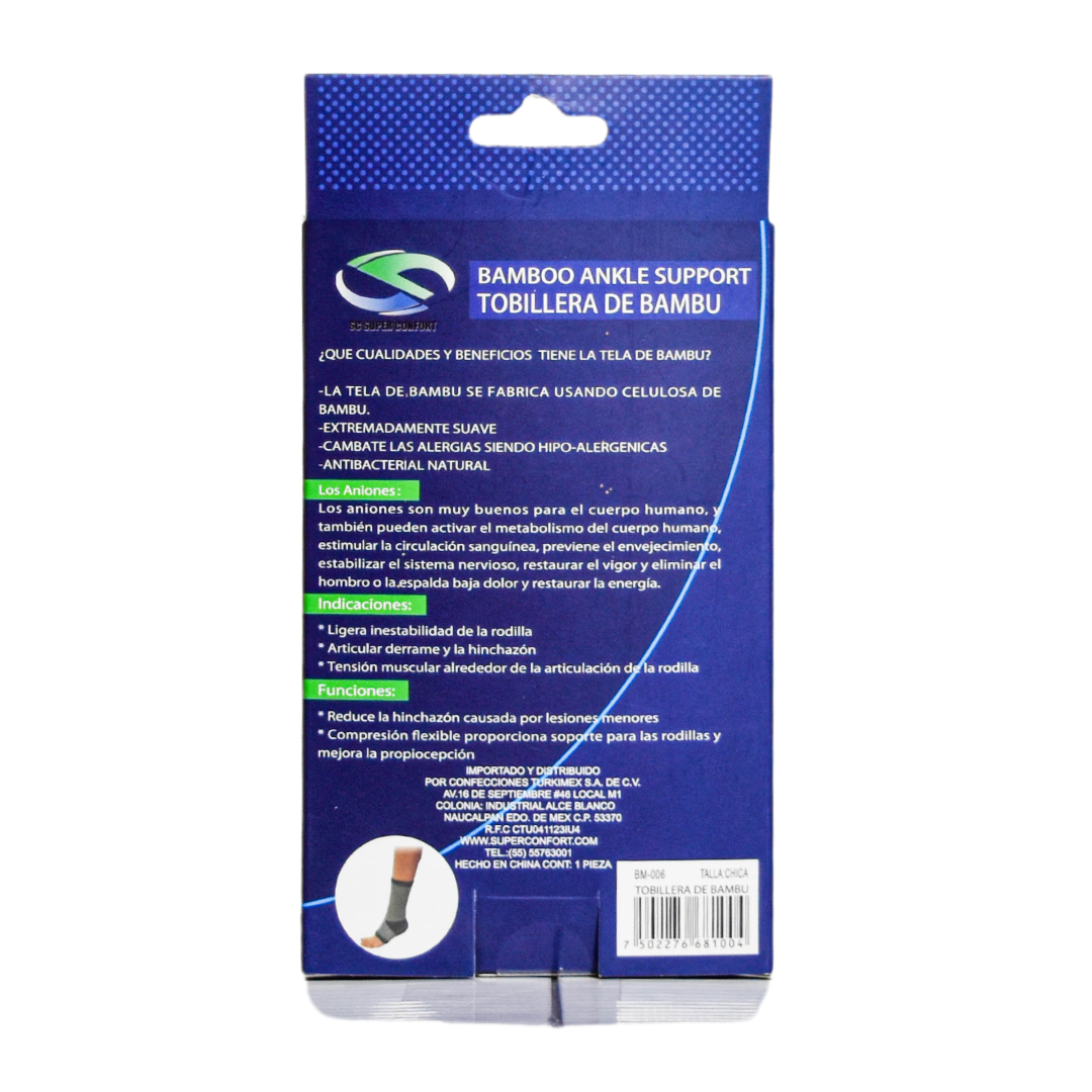 Tobillera Bamboo Super Confort BM-006