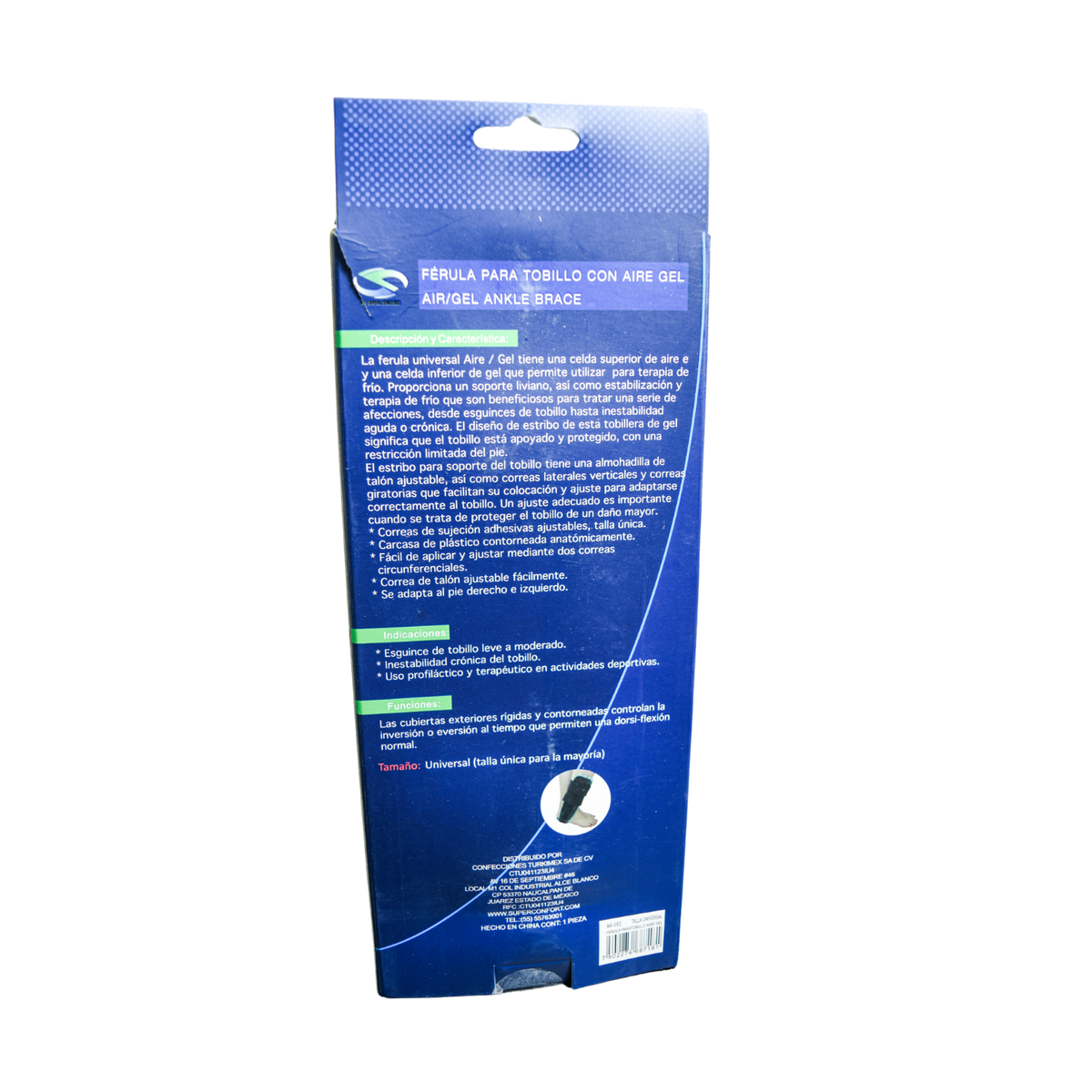 Férula para tobillo con aire SUPER CONFORT AK052
