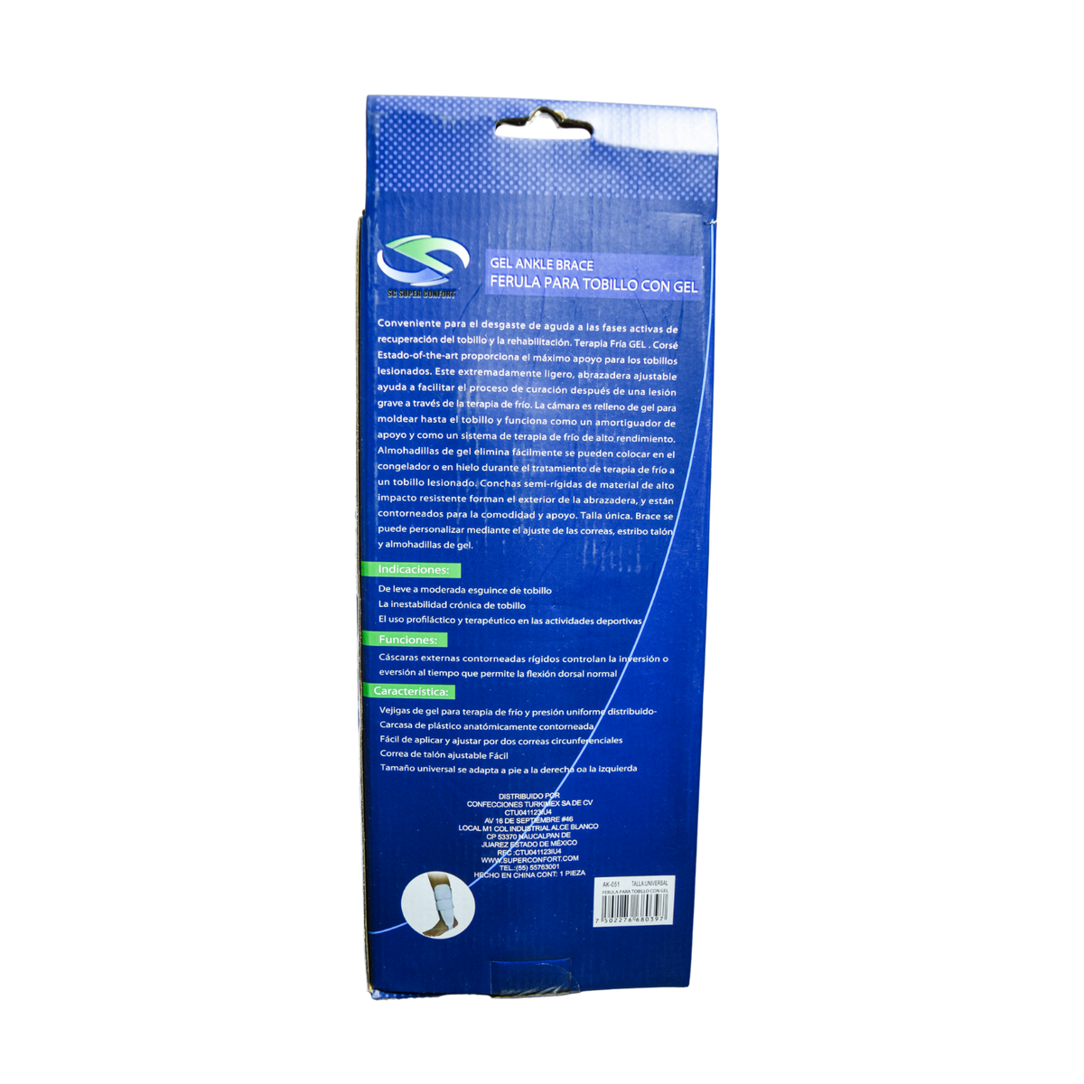 Tobillera de gel Super Confort AK051