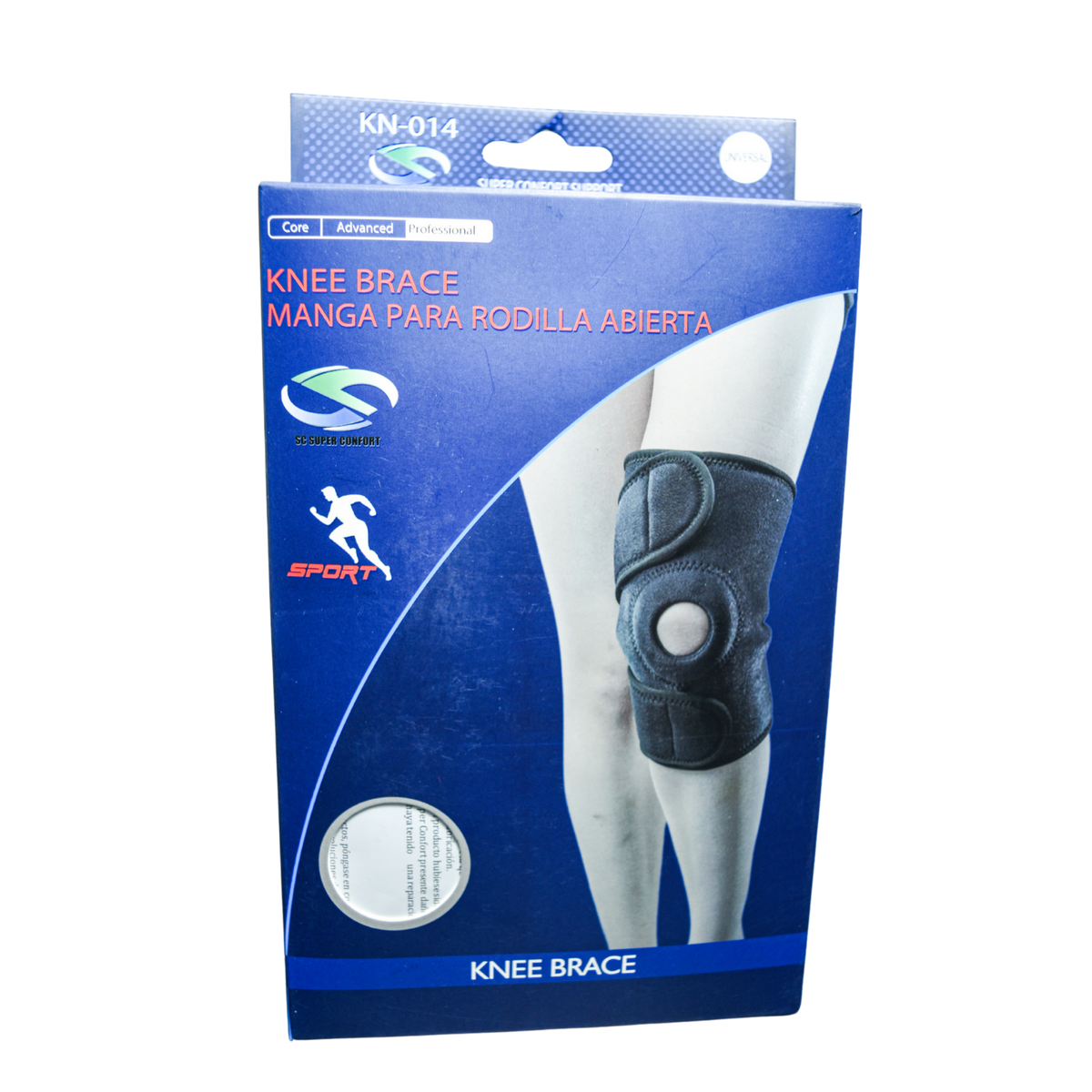 Rodillera abierta corta con centraje de rótula Super Confort KN-014