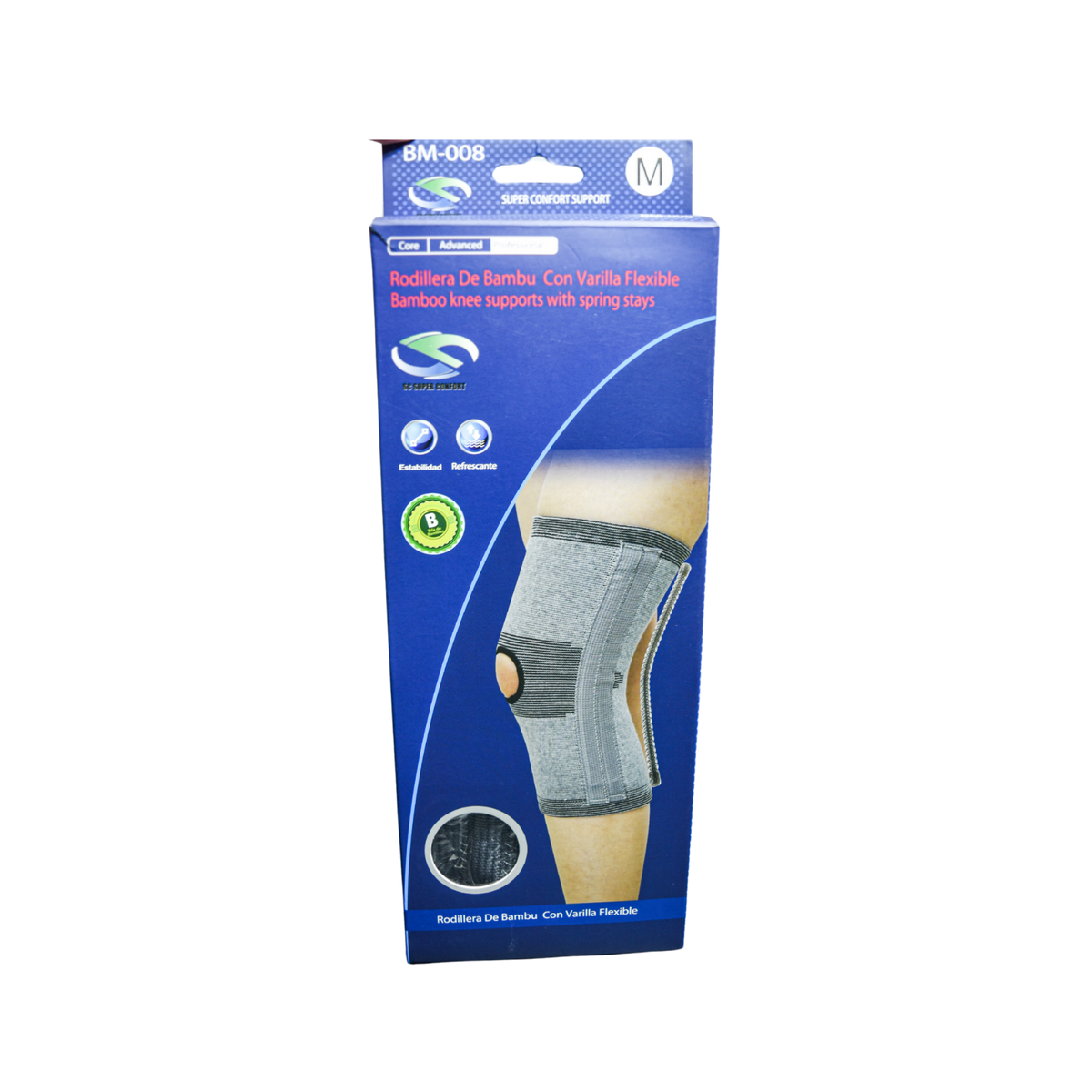 Rodillera con varilla flexible lateral mediana Super Confort BM008