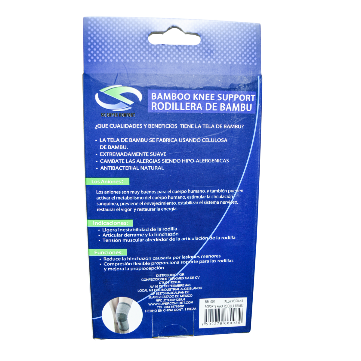 Rodillera Bamboo Super Confort BM-004