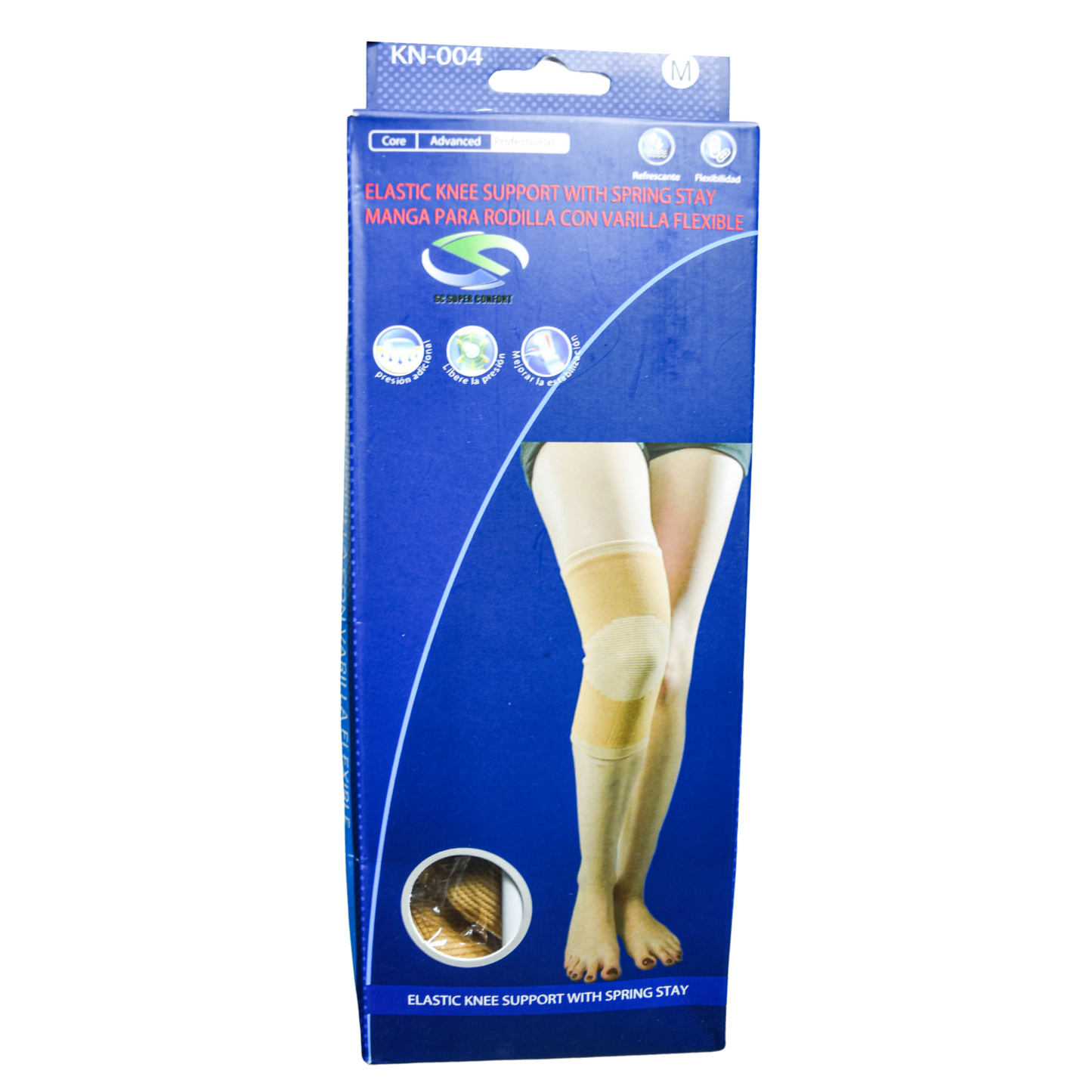 Manga para rodilla con varillas flexibles KN-004 SUPER CONFORT