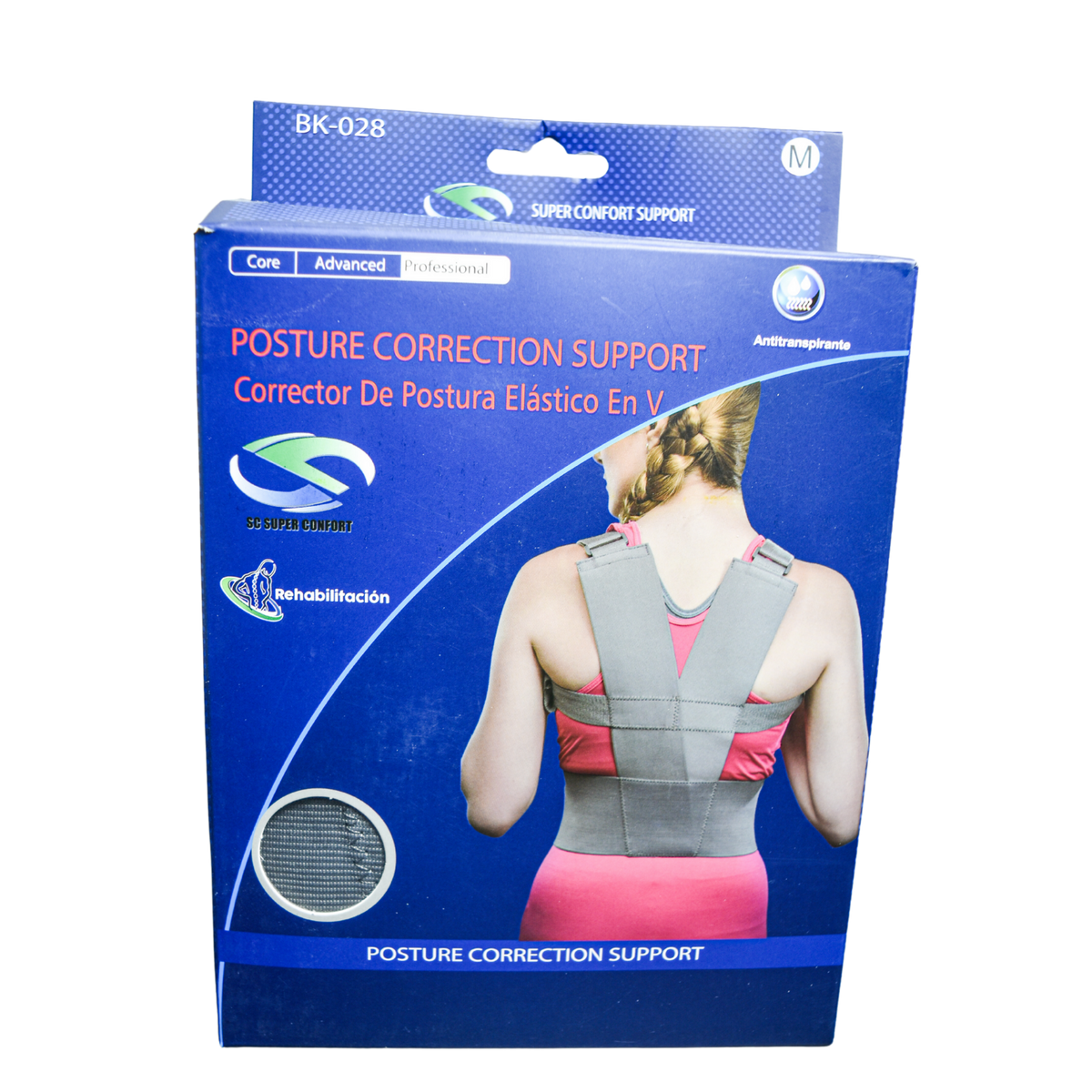Corrector de postura en V Super Confort BK-028