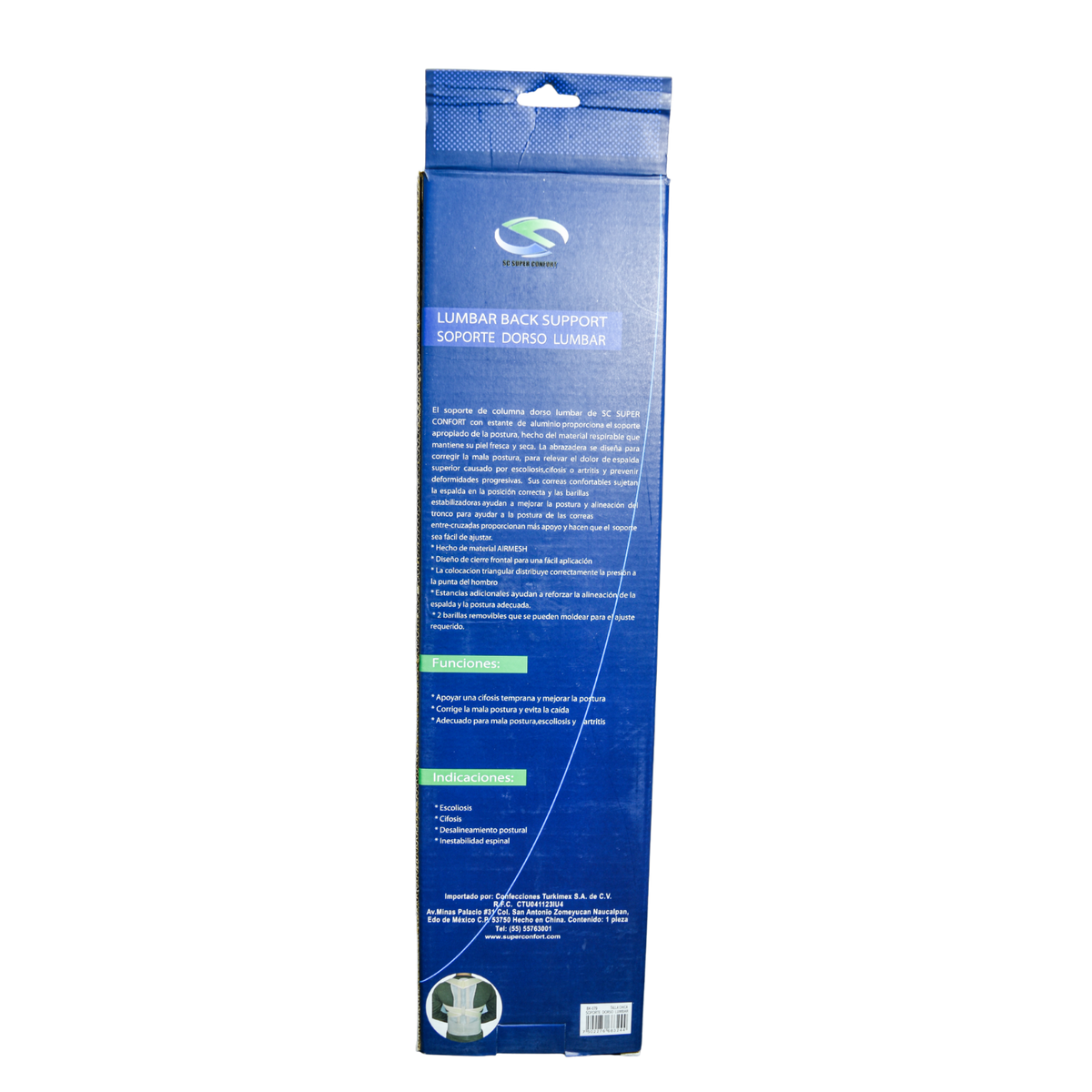 Faja dorsolumbar Super Confort BK-079