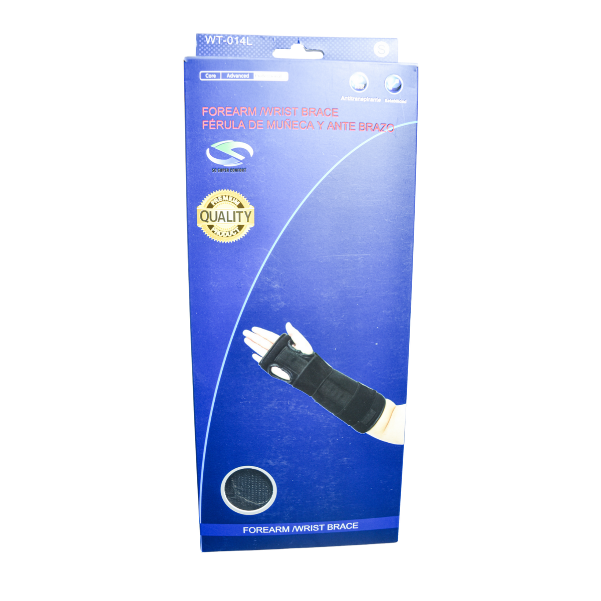 Férula de muñeca y antebrazo Super Confort WT014L