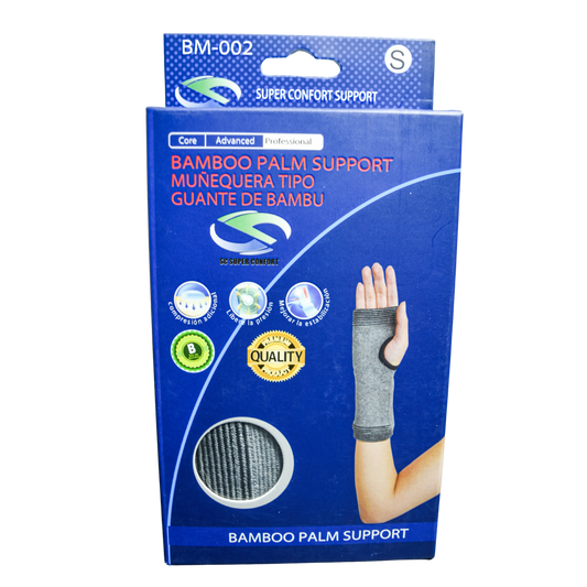 Muñequera tipo guante Bamboo Super Confort BM-002