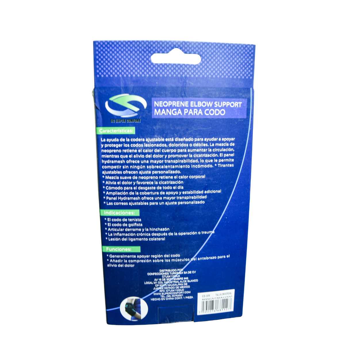 Soporte para codo de neopreno Super Confort EB-009