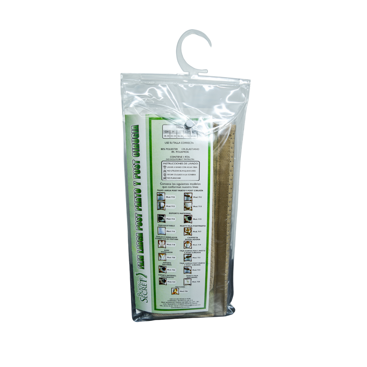 Faja larga post parto Body Secret 734