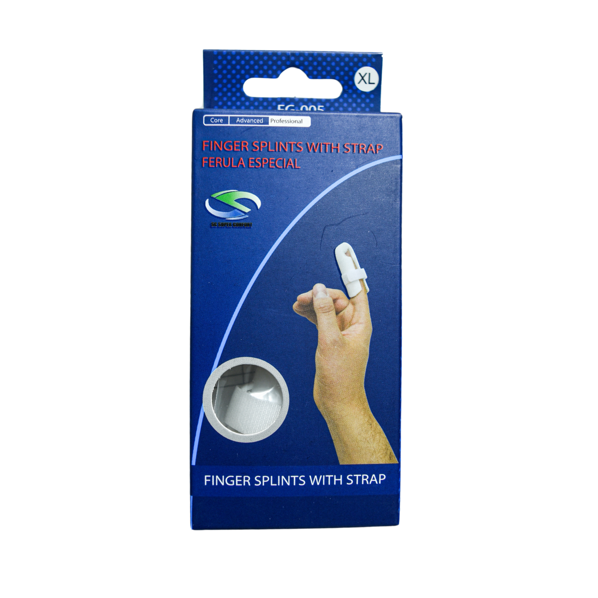 Férula blanca con velcro talla XG Super Confort FG-005