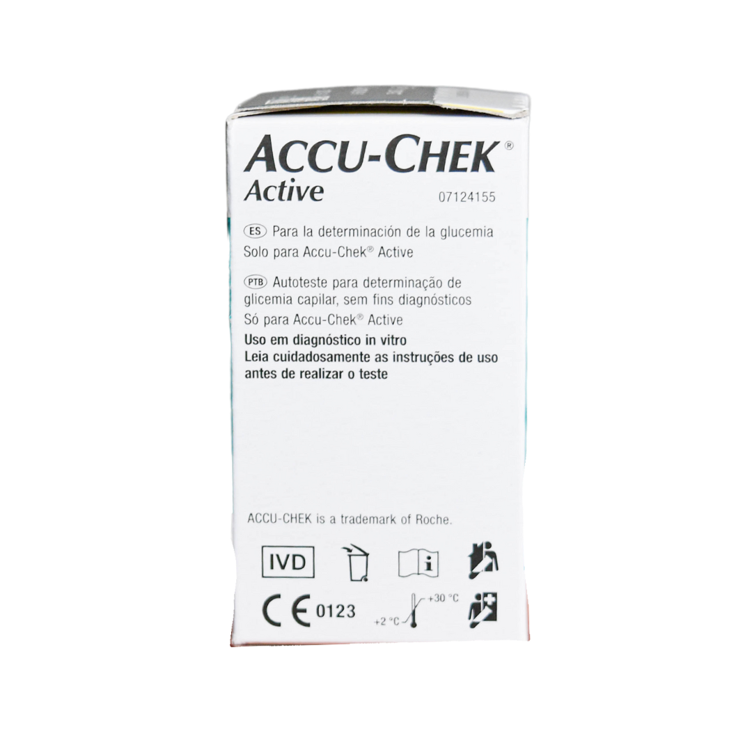 "ACCU-CHEK ACTIVE TIRAS R C/CHIP (25 .PZA.)"