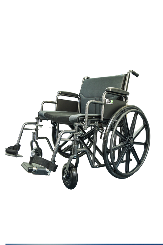 Silla de ruedas MIRRIMEX 24 Black Silver REM/REM R8x2 WXA24BSVDDMS