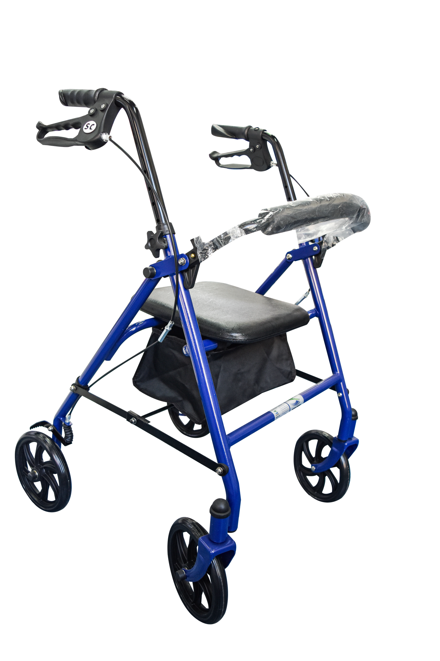 Andadera rollator de acero azul SC-787A