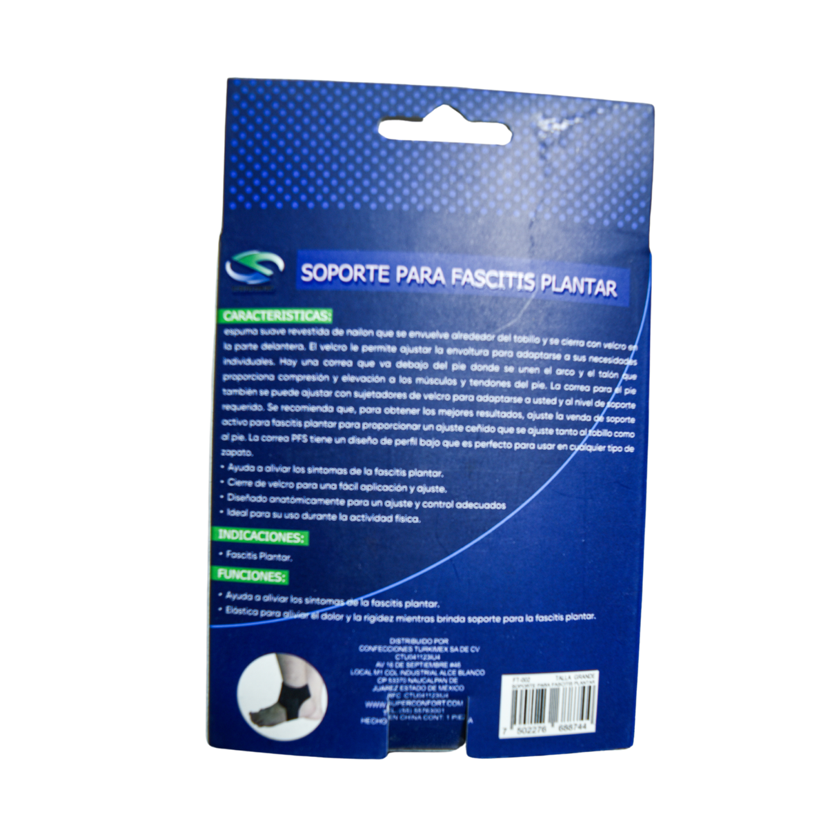 Soporte para fascitis plantar G Super Confort FT-002
