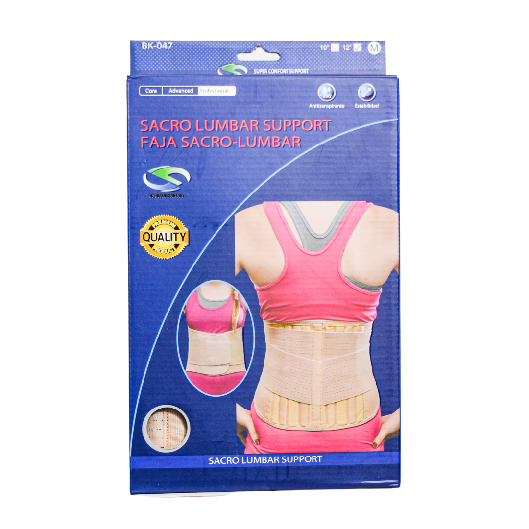 FAJA SACROLUMBAR 10 PULG  BK047