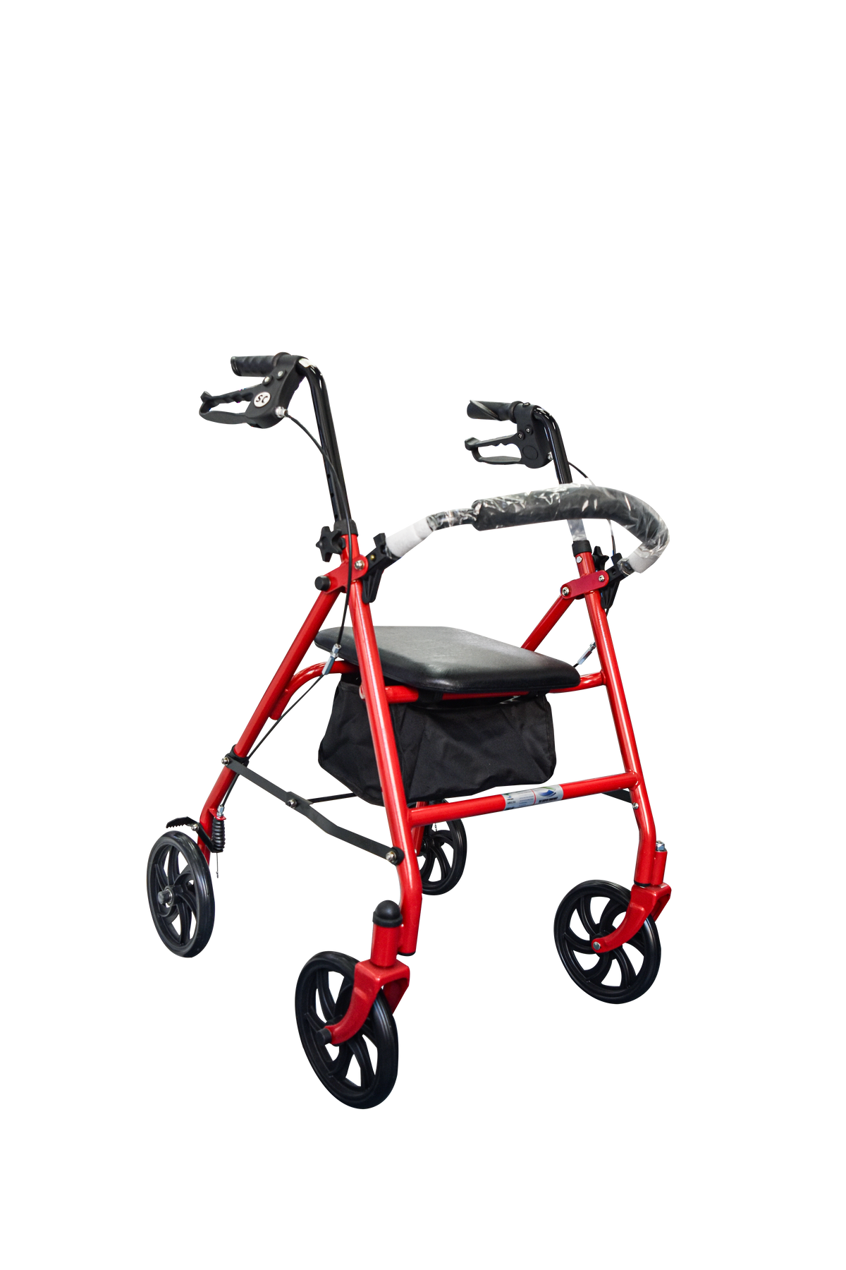 Andadera rollator de acero rojo SC-787A