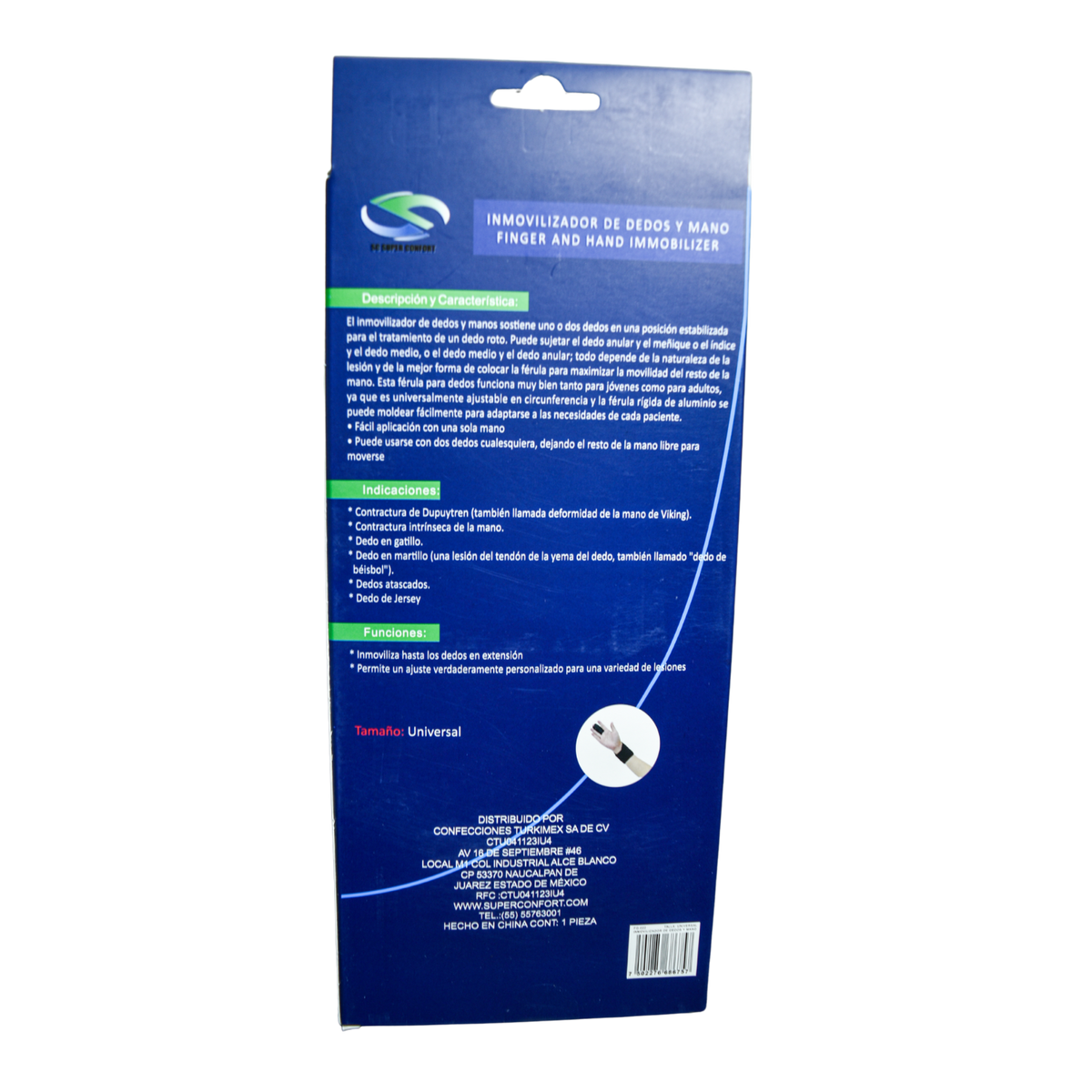 Inmovilizador de dedos Super Confort FG-022