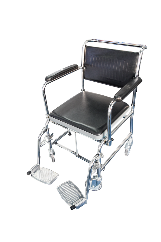 Silla cómodo c/ruedas tapizado vinil DAONSA